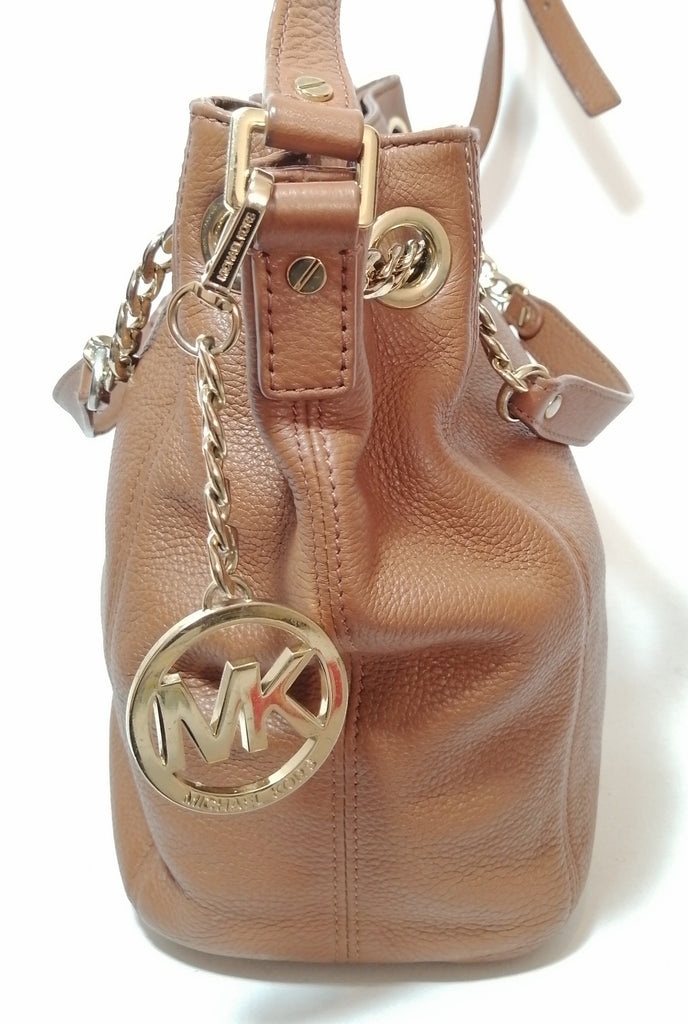Michael Kors Brown Leather Shoulder Bag 