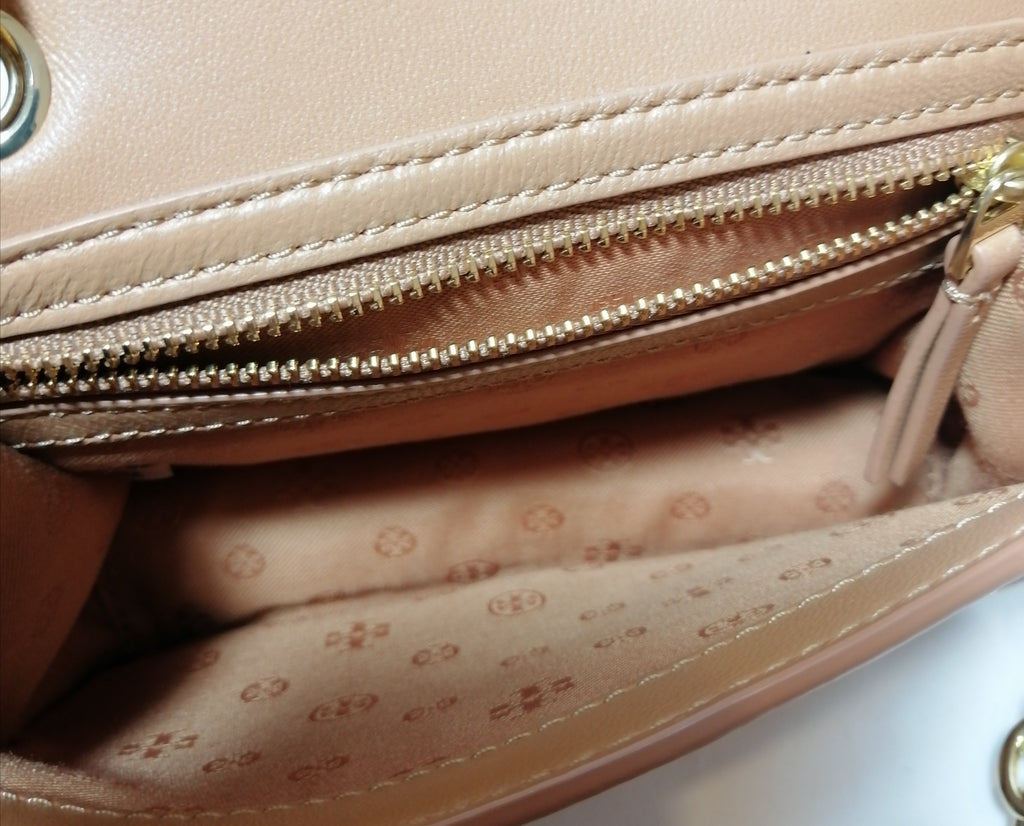 Tory Burch Tan Fleming Mini Cross Body Bag