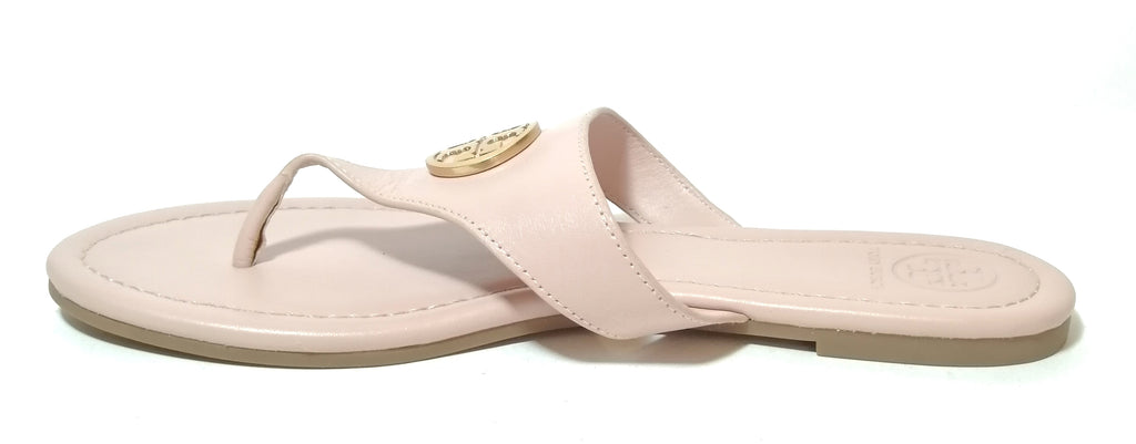 Tory Burch Baby Pink Logo Sandals 