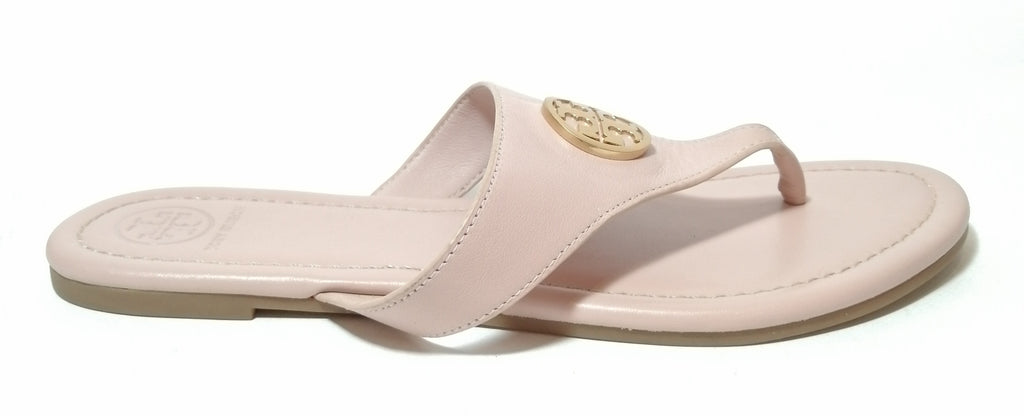 Tory Burch Baby Pink Logo Sandals 