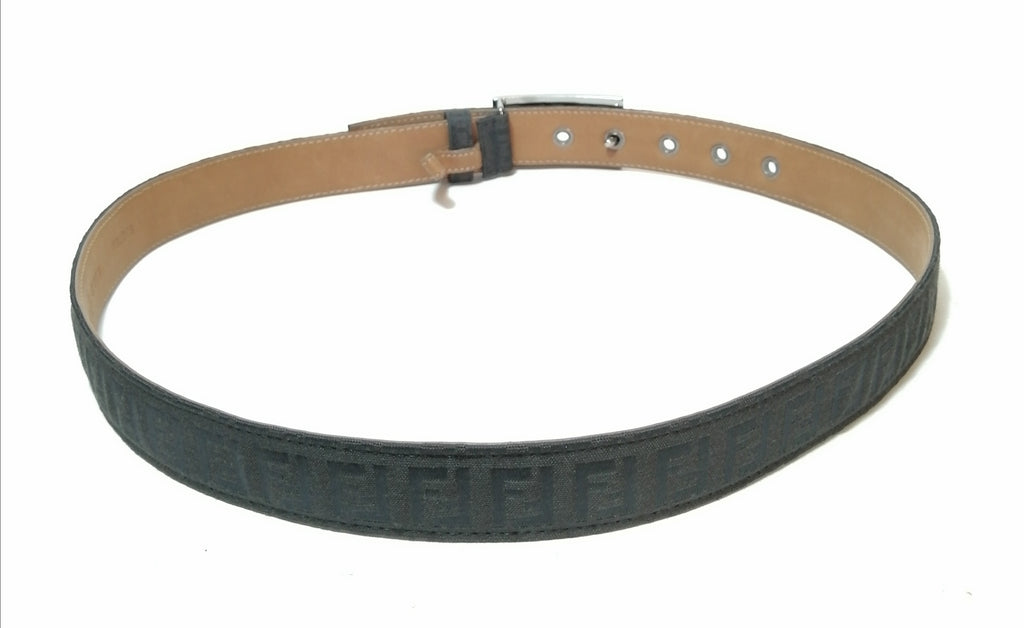 Fendi Black Monogram Belt