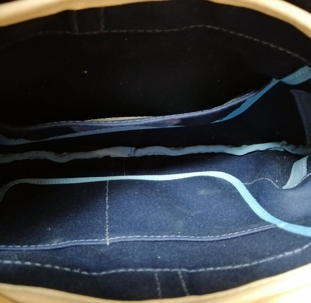 Coach Tri Colour Canvas & Leather Shoulder Bag 