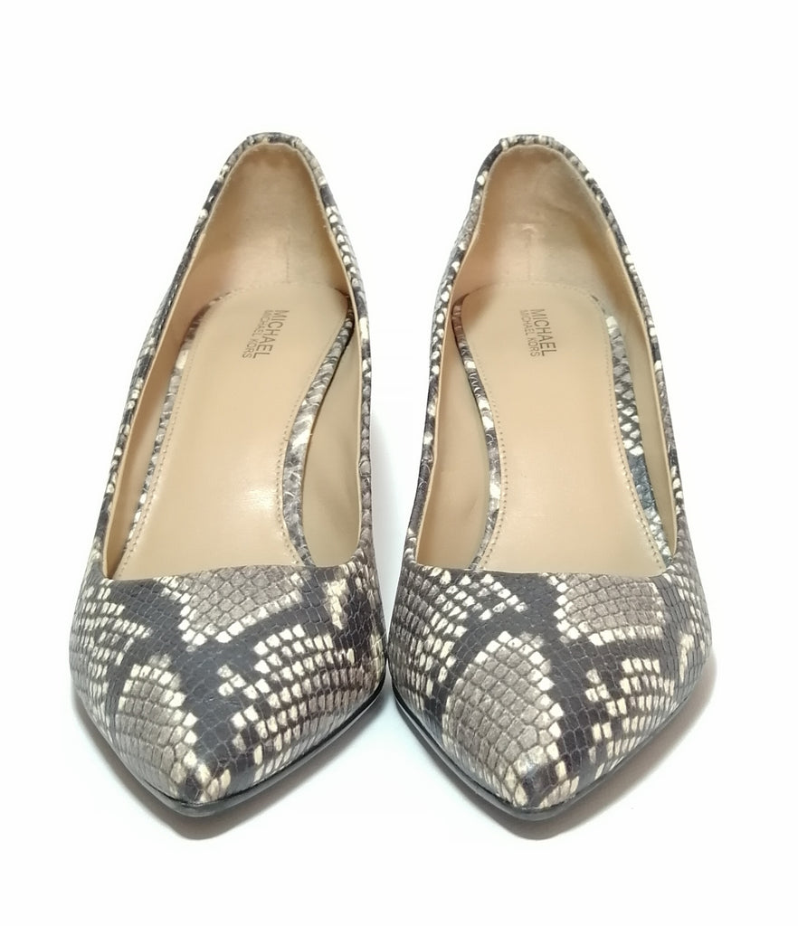 Michael Kors Snakeskin Print Leather Pointed Pumps | Gently Used ...