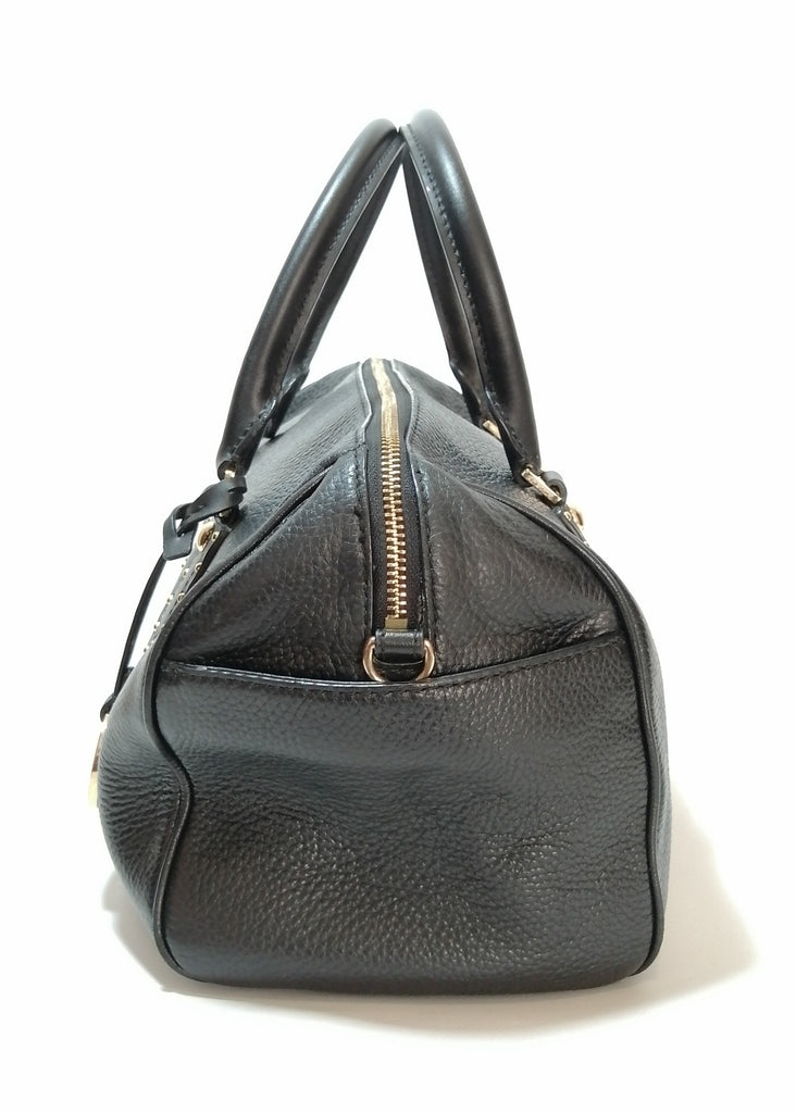 Michael Kors Black Pebbled Leather Satchel