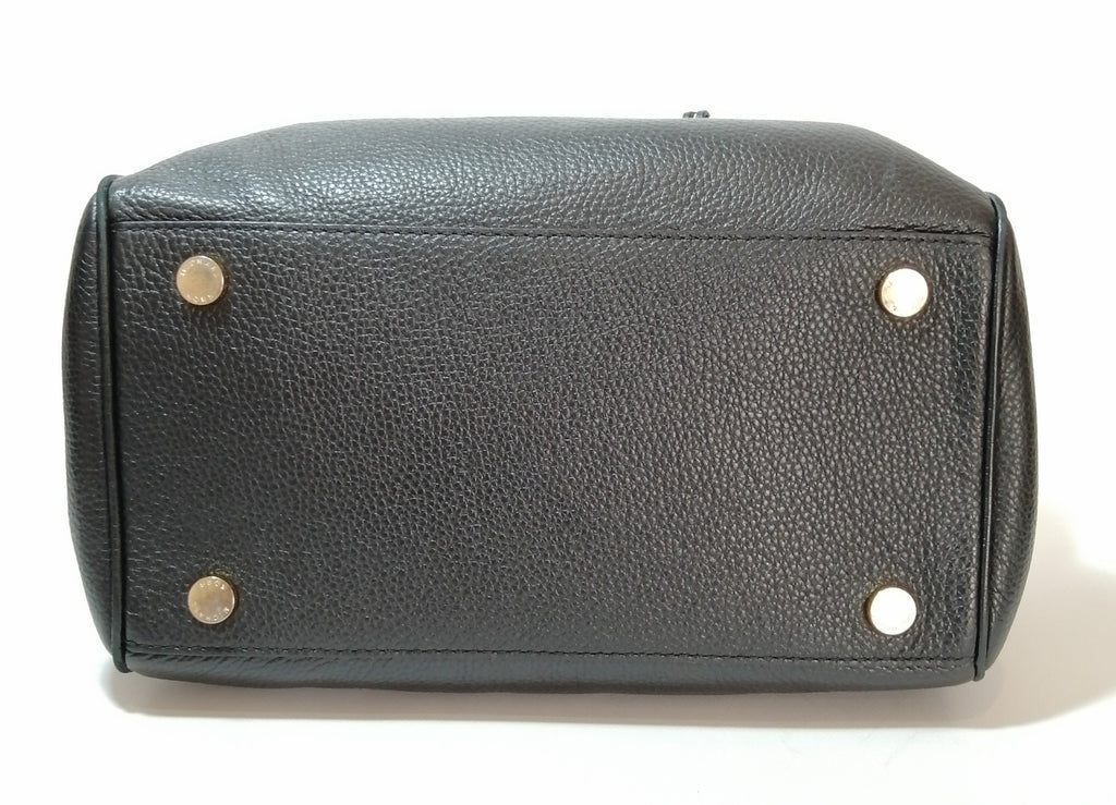 Michael Kors Black Pebbled Leather Satchel