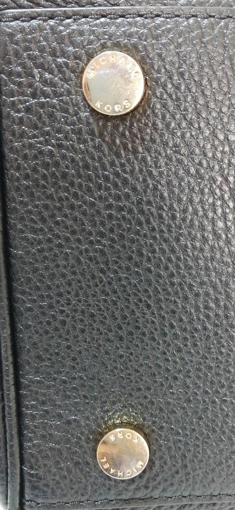 Michael Kors Black Pebbled Leather Satchel