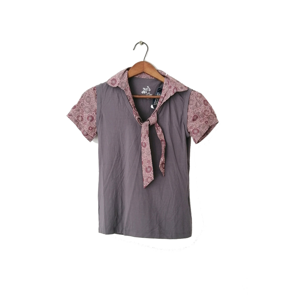 LC Waikiki Grey Pink Printed Shirt | Brand New |
