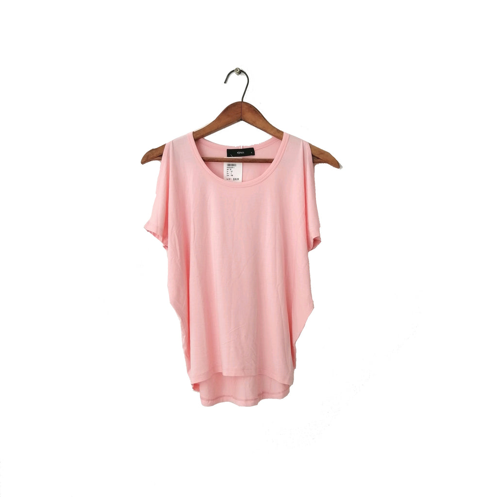 M)phosis Pink cold Shoulder Knit Top | Brand New |