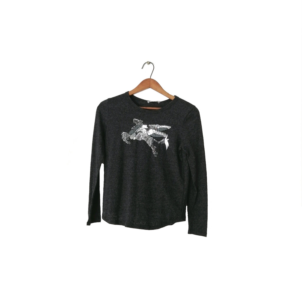 Zara Grey Sequined Sweater | Brand New |
