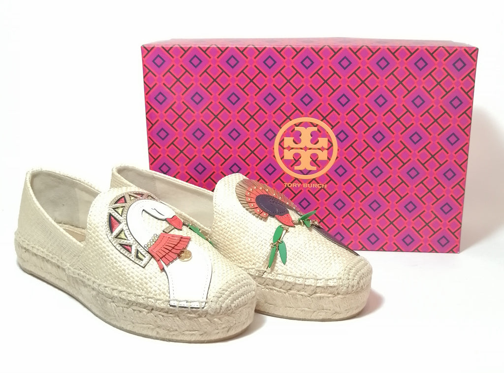 Tory Burch 'RAFFIA' Parrot Espadrilles