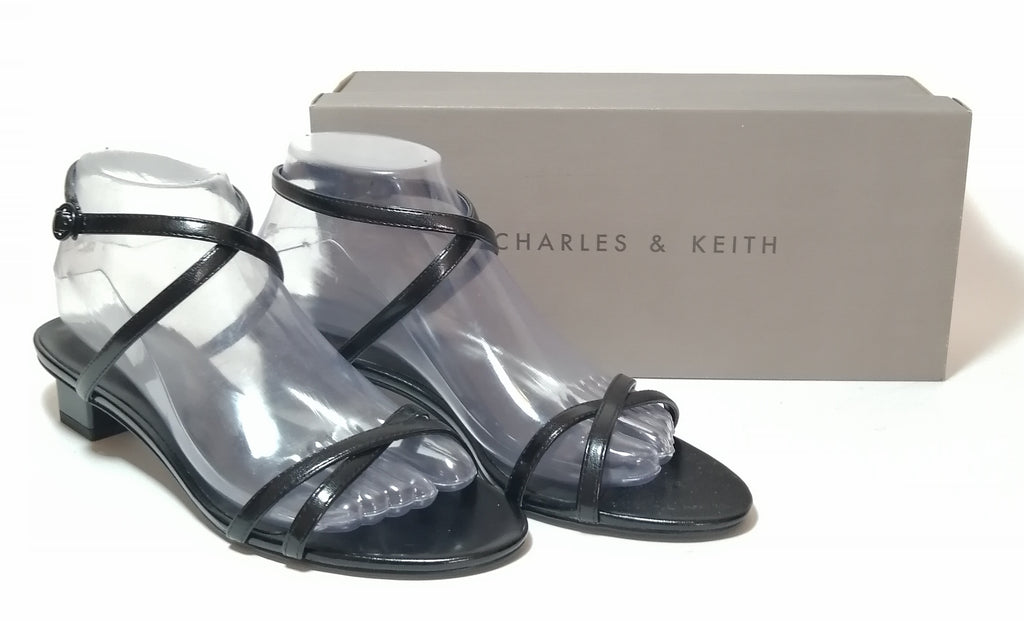Charles & Keith Black Strappy Sandals