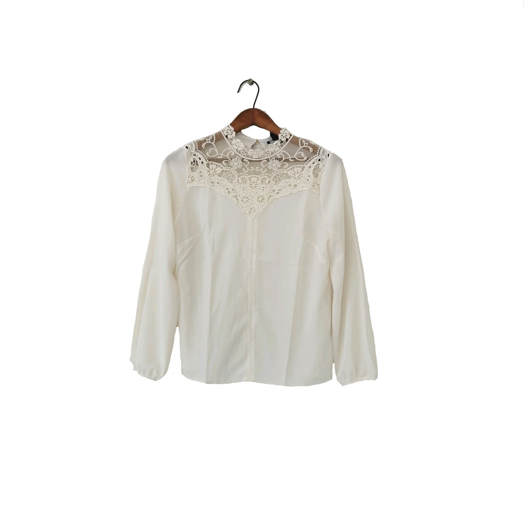 Atmosphere Off-White Lace Top