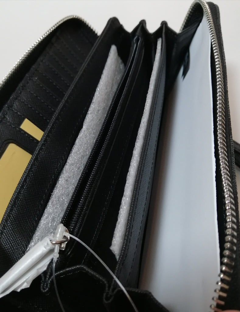 Michael Kors Black Jet Set Travel Continental Wristlet