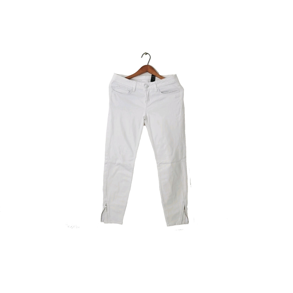 Patricia White Ankle Zip Jeans