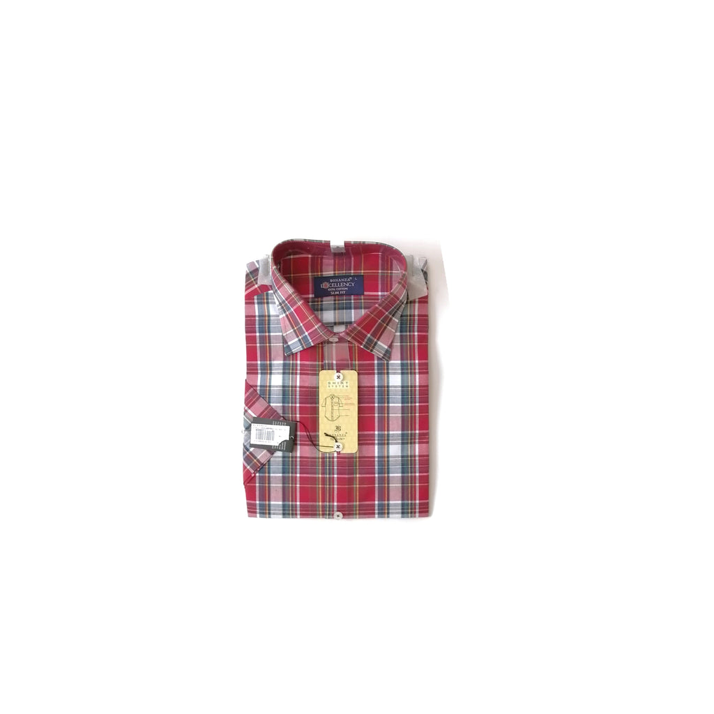 Men's Bonanza Red Checked Shirt | Brand New |