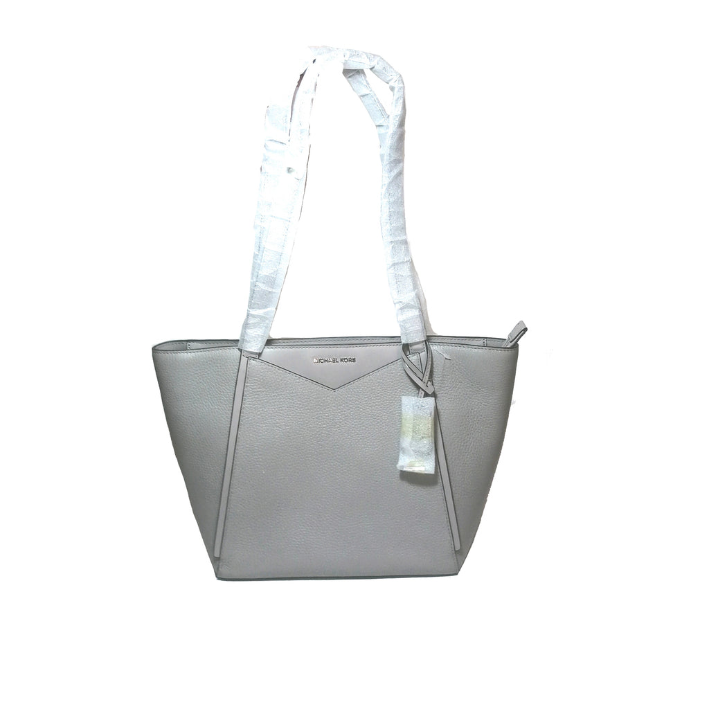 Michael Kors Pearl Grey Leather ' Whitney Tote'