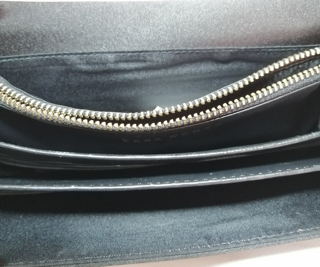 ZARA Black Pineapple Crossbody Bag