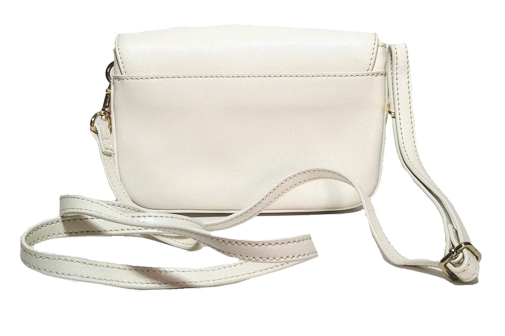 Tory Burch White Leather Mini Crossbody Bag