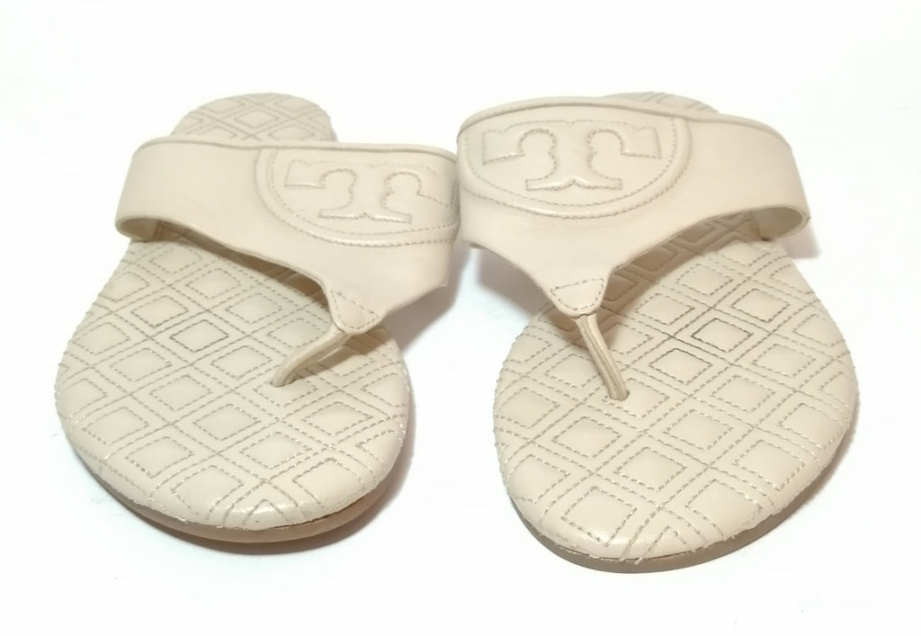 Tory Burch Cream Leather 'Fleming' Sandals | Gently Used |