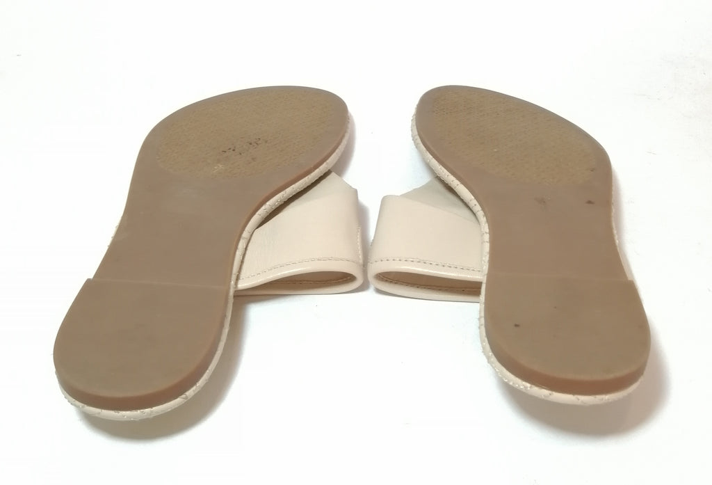 Tory Burch Cream Leather 'Fleming' Sandals | Gently Used |