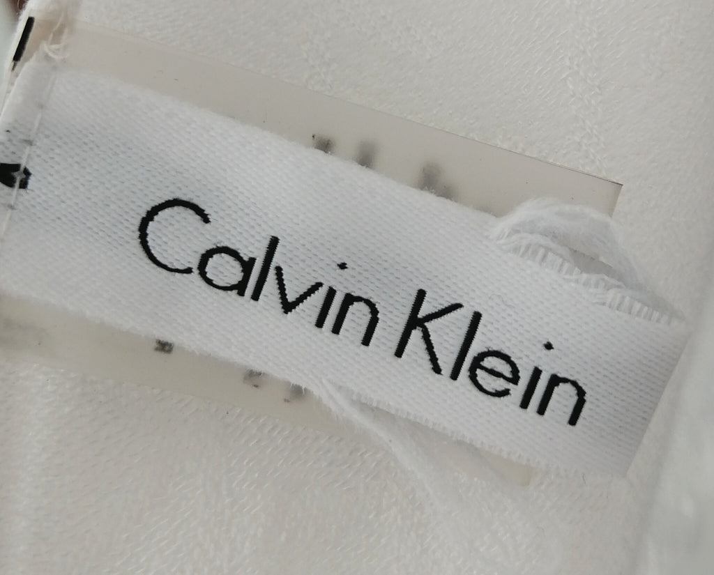 Calvin Klein Blue & White Monogram Scarf | Gently Used |