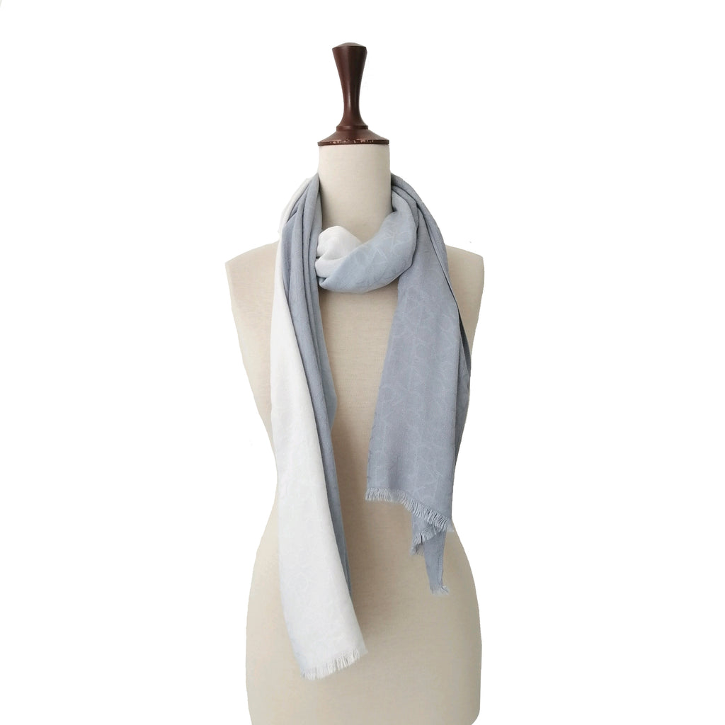 Calvin Klein Blue & White Monogram Scarf | Gently Used |