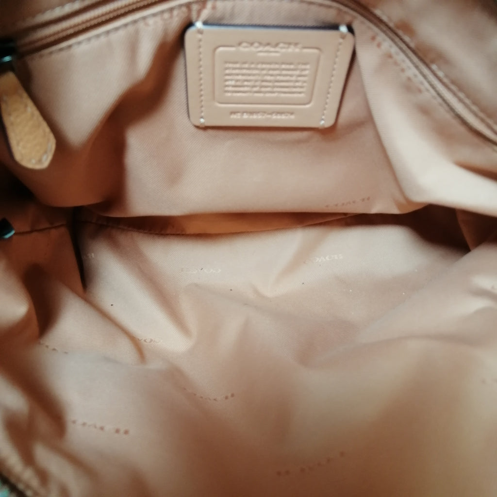 Coach Peach Leather Satchel 