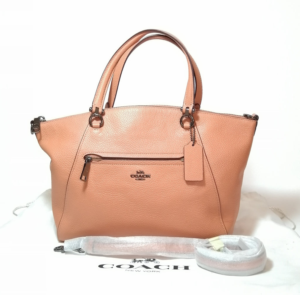 Coach Peach Leather Satchel 