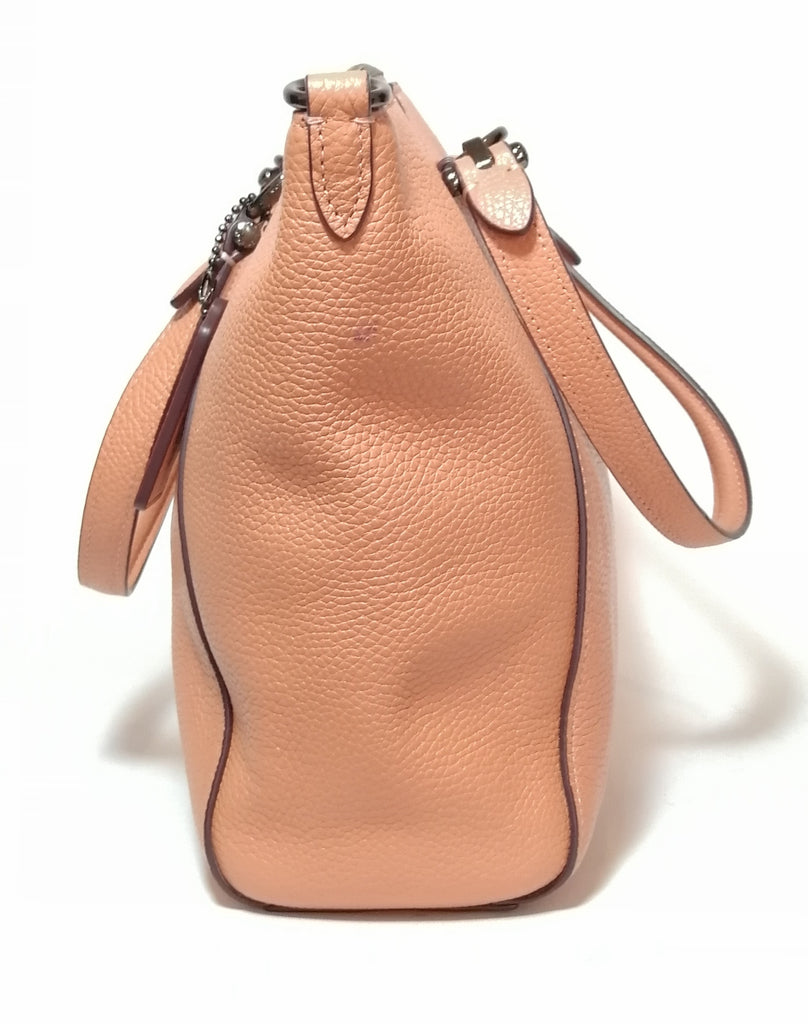Coach Peach Leather Satchel 