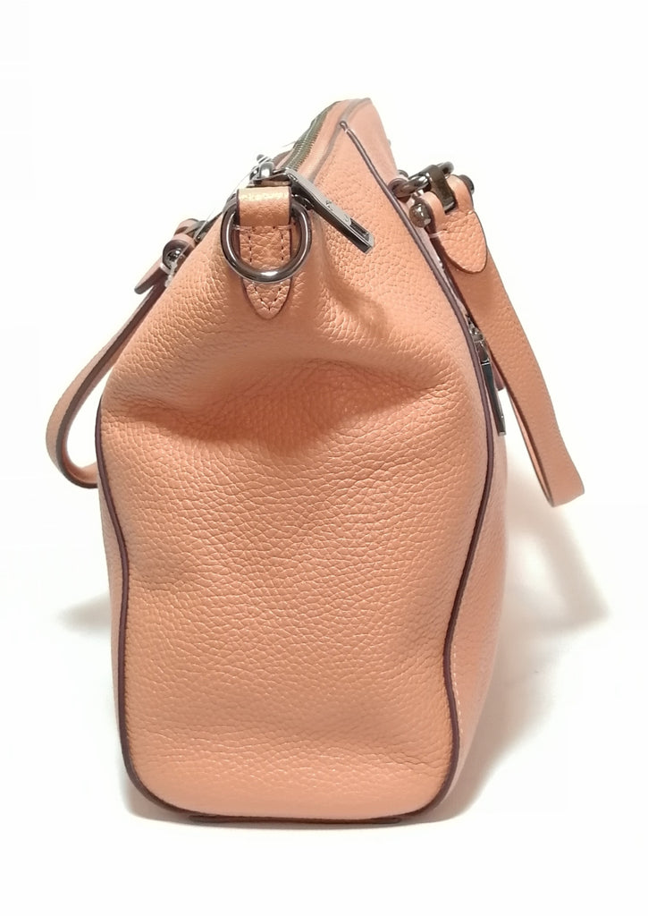 Coach Peach Leather Satchel 