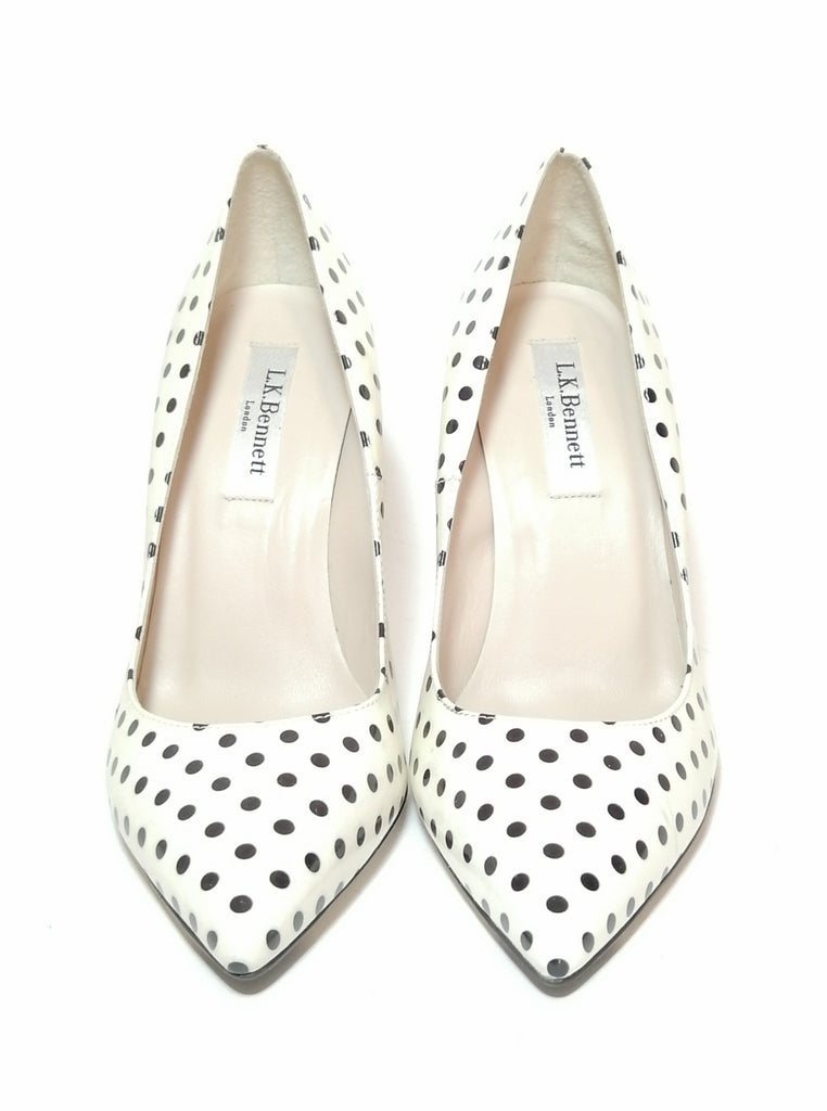 L.K Bennett Black & White Polka Dot Pumps