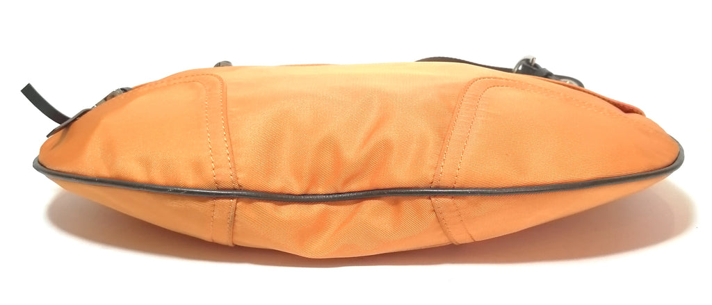 Lacoste Orange Nylon Hobo Shoulder Bag | Gently Used |