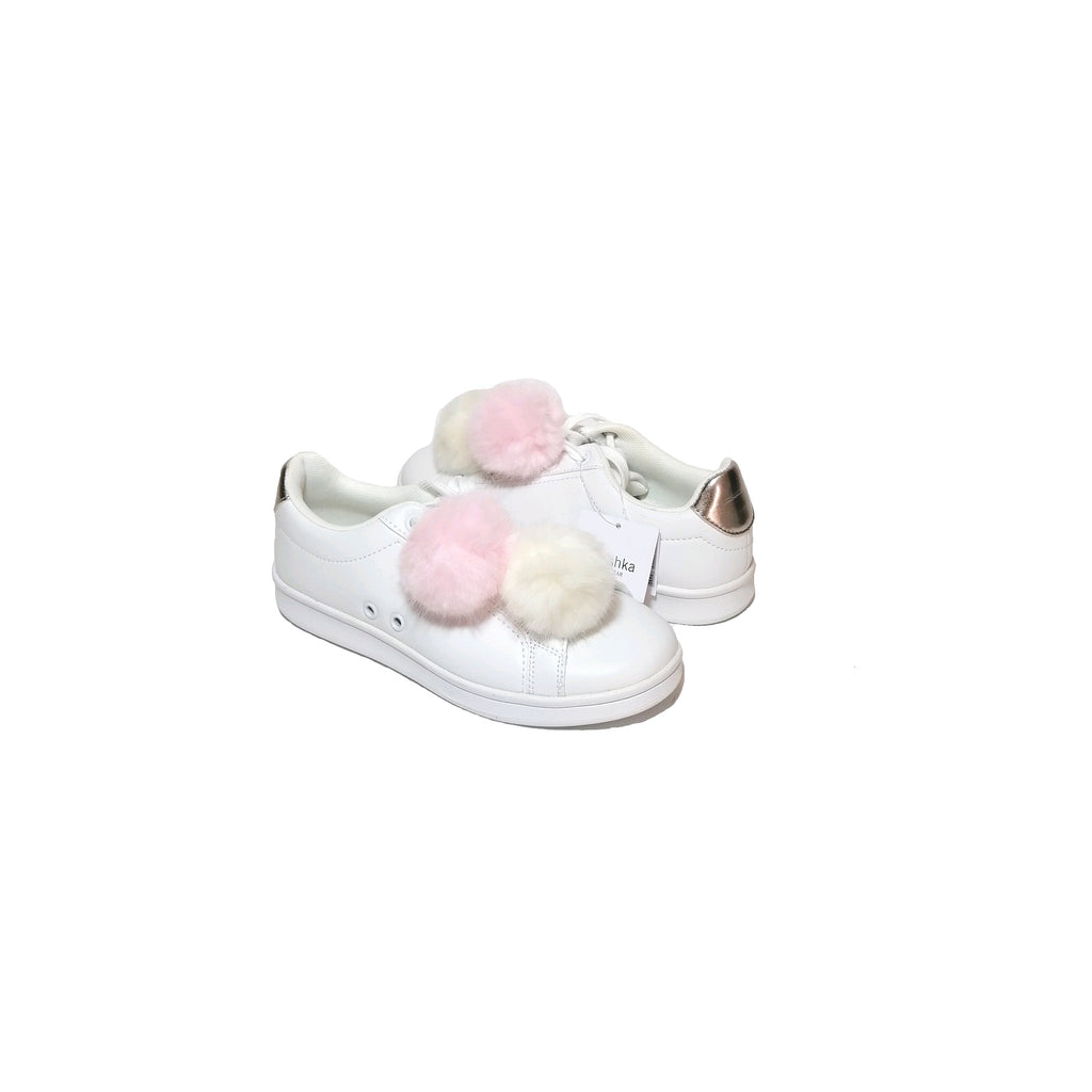 Bershka White Pompom Sneakers | Brand New |