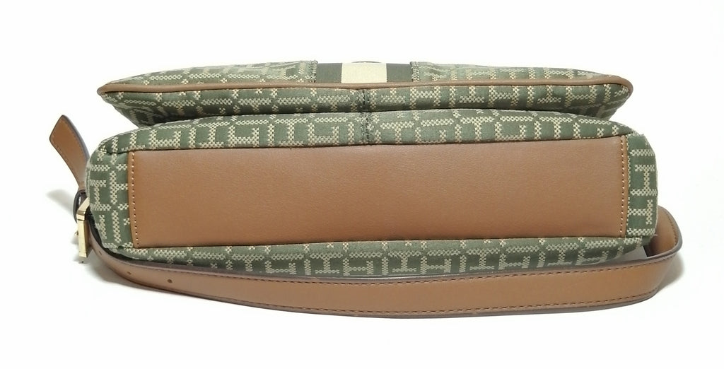 Tommy Hilfiger Monogram Canvas Shoulder Bag 