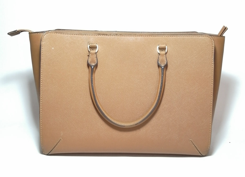Tory Burch Tan Saffinao Leather Satchel 