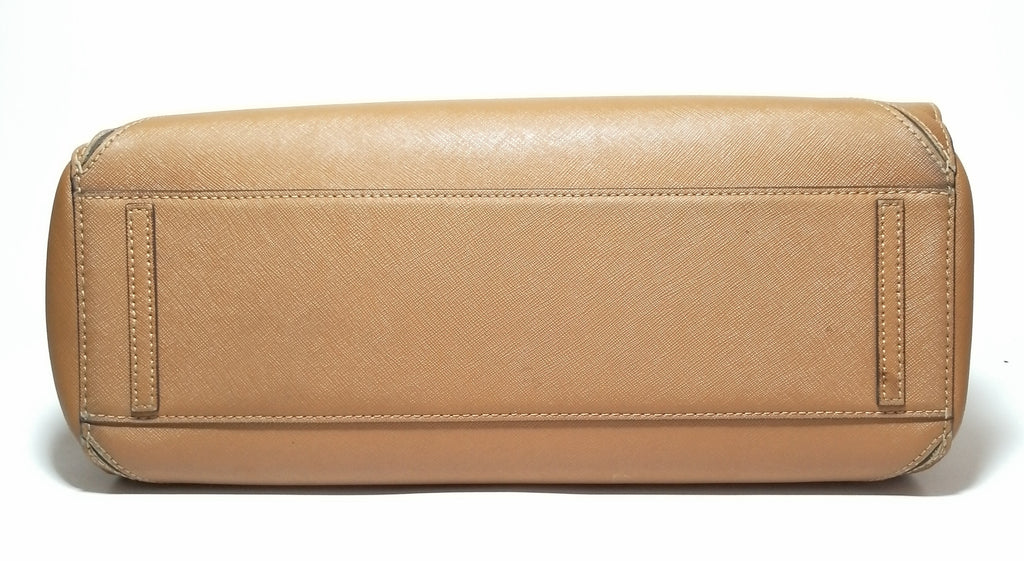 Tory Burch Tan Saffinao Leather Satchel 
