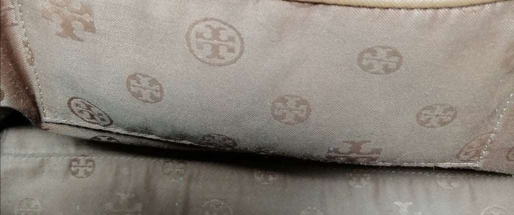 Tory Burch Tan Saffiano Leather Satchel | Pre Loved |