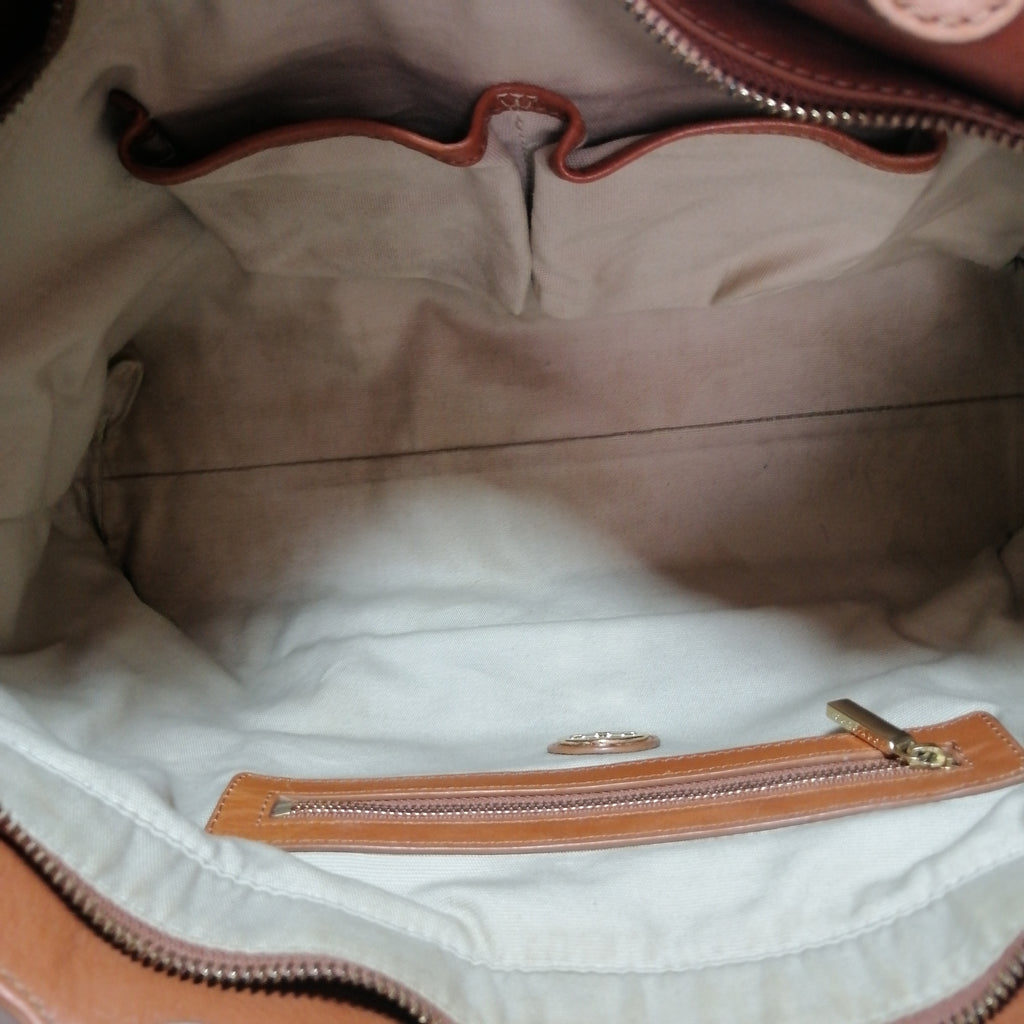 Tory Burch 'Bombe' Tan Leather Tote