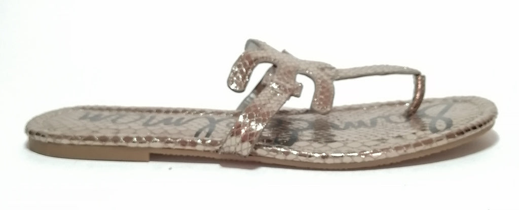 Sam Edelman Croc Print Silver 'CARA' Flats
