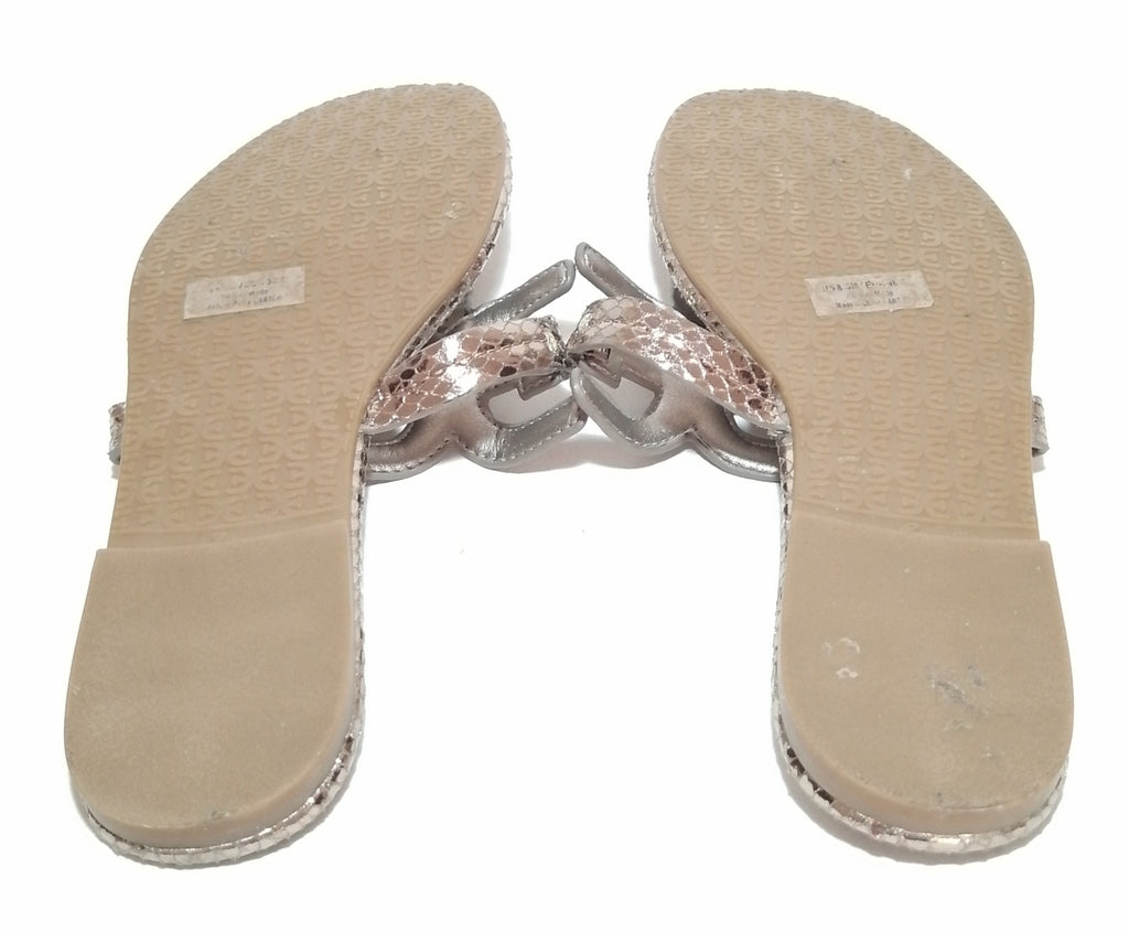 Sam Edelman Croc Print Silver 'CARA' Flats
