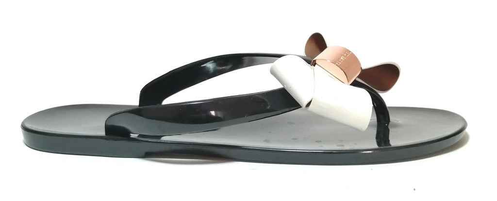 Ted Baker Black Bow Jelly Sandals