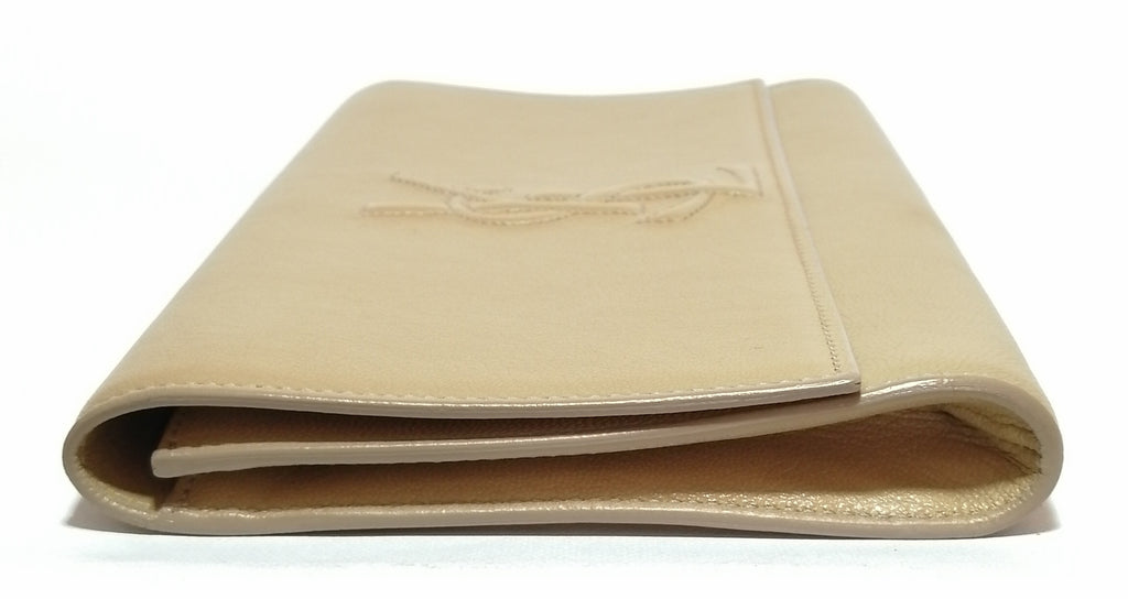 YSL Camel Leather Classic Clutch