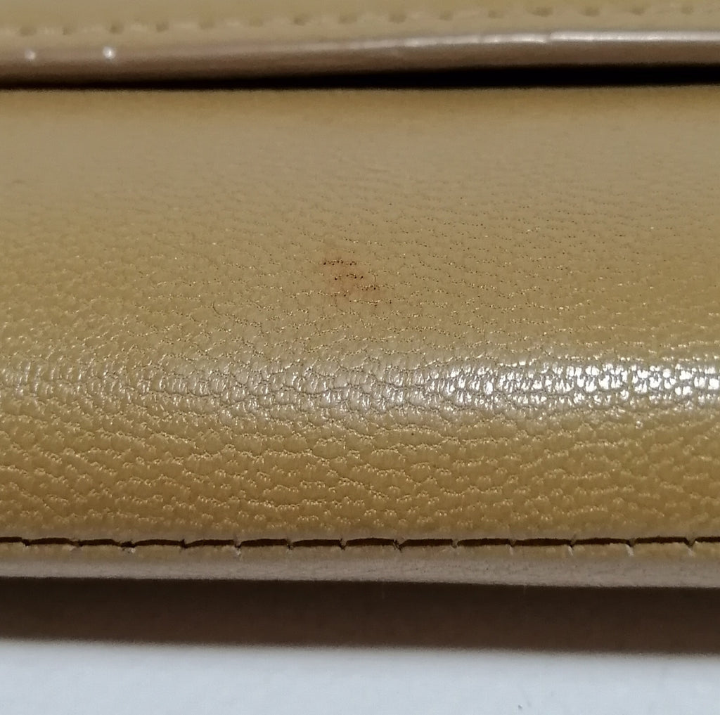 YSL Camel Leather Classic Clutch