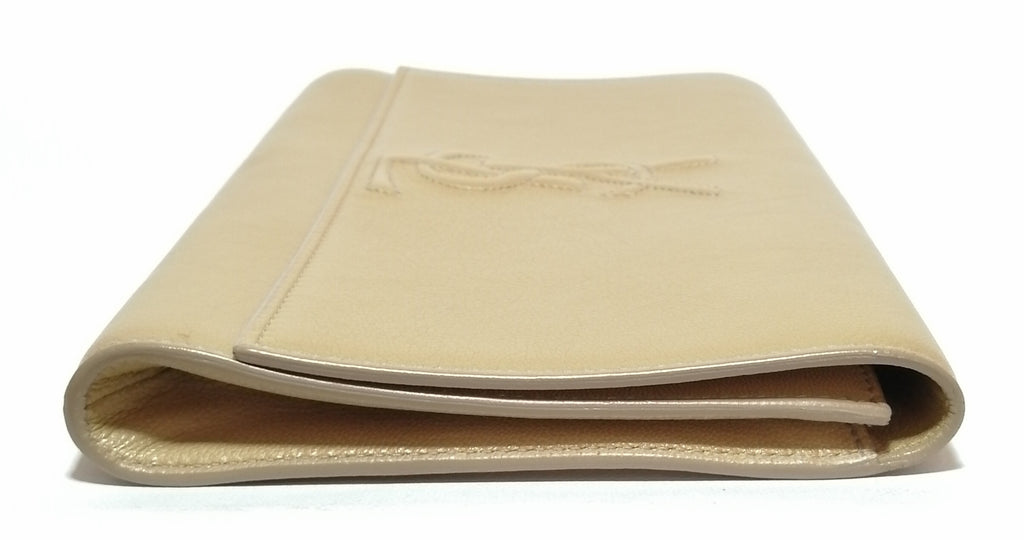 YSL Camel Leather Classic Clutch