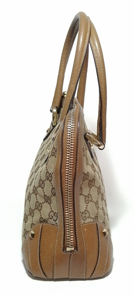 Gucci Ebony & Tan Monogram Tote