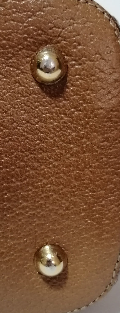 Gucci Ebony & Tan Monogram Tote
