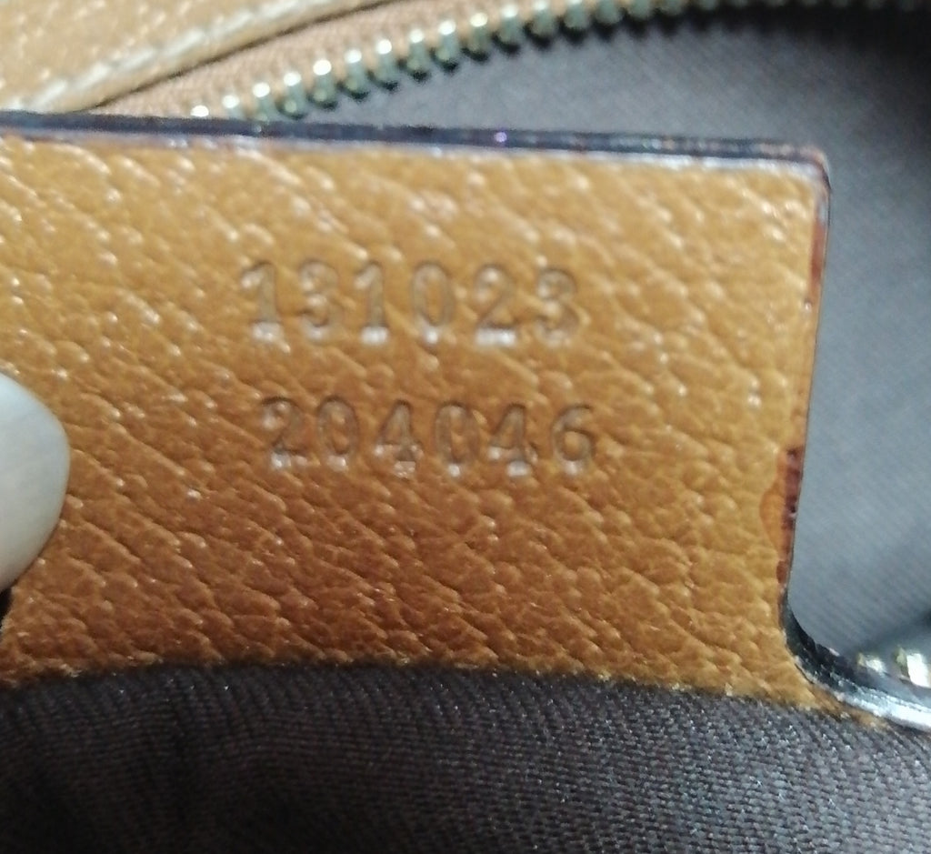 Gucci Ebony & Tan Monogram Tote