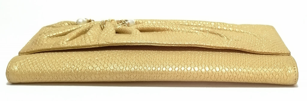 Nina Neri Gold Clutch