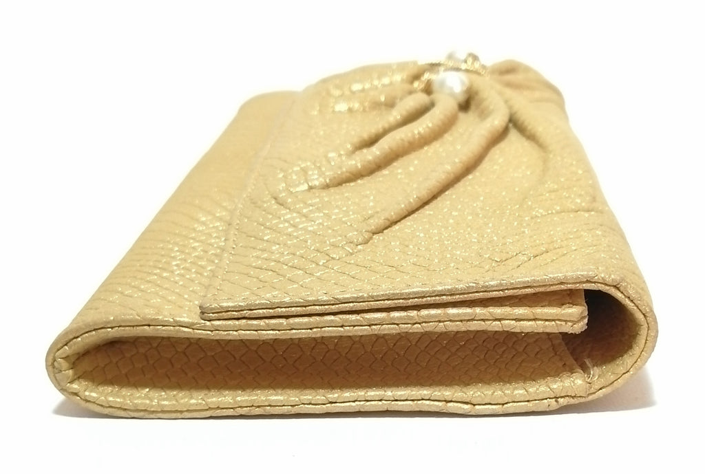 Nina Neri Gold Clutch