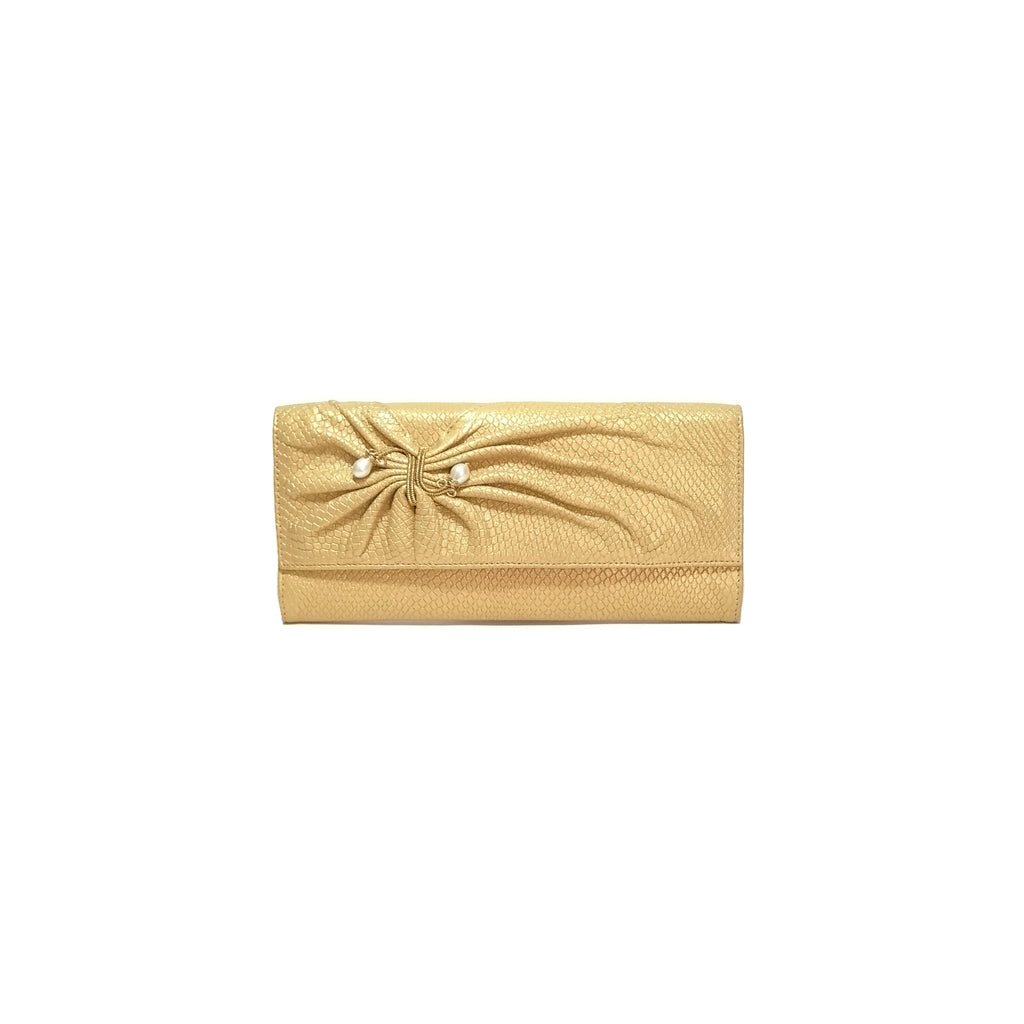 Nina Neri Gold Clutch